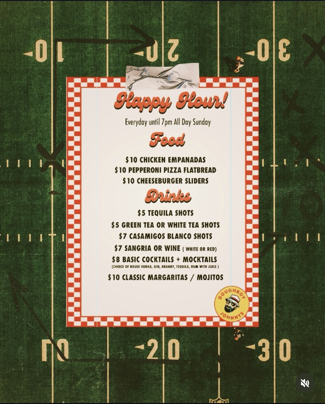 Happy Hour flyer